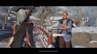 The settler who is offering the side quest (Image via Sucker Punch Productions and YouTube.com/@gamerackguides)